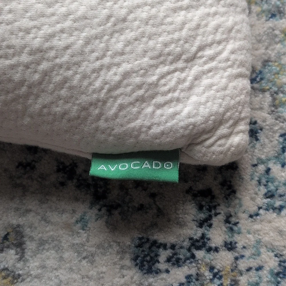 Avocado Green Pillow: Adjustable Organic Bed Pillow - Cream - Picture 3 of 5